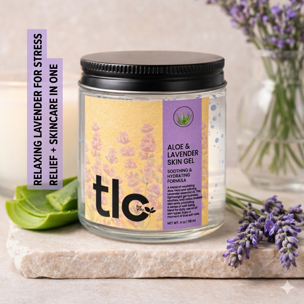 Aloe Vera Gel with Lavender Water & Vitamin E | Tlcforyou