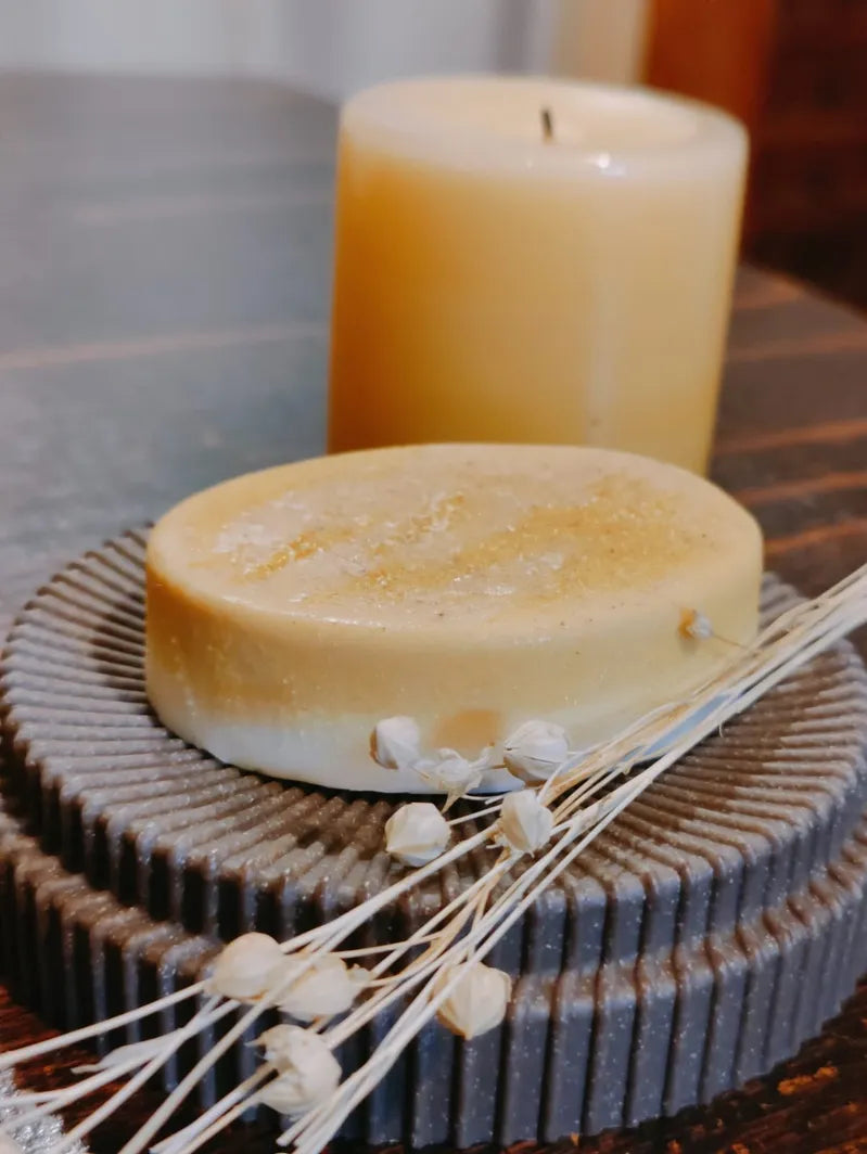 Turmeric & Jasmine Herbal Soap with Coconut Oil – Handcrafted Brightening Bathing Bar  | Tlcforyou
