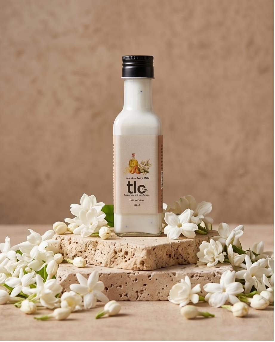 Jasmine Body Milk -  Hydrating & Nourishing Lotion with Sesame, Apricot & Vitamin E | Tlcforyou