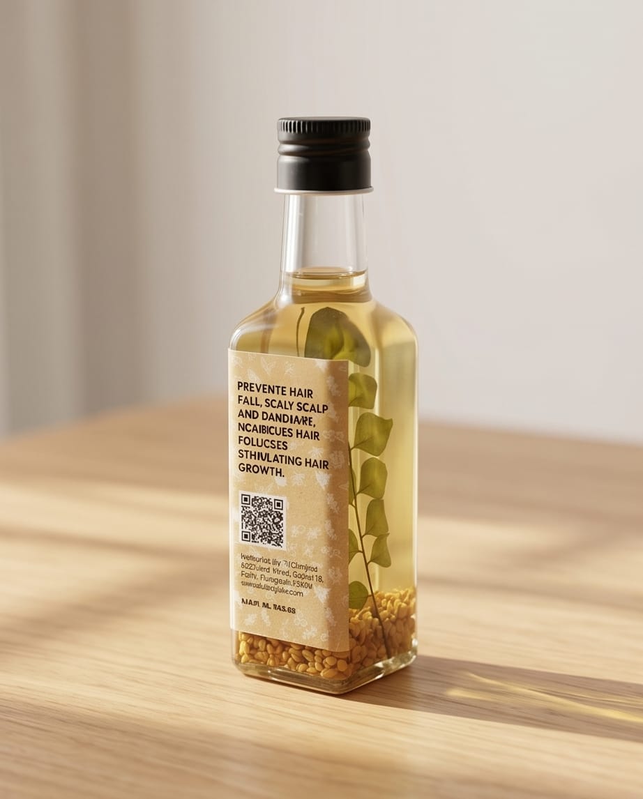 Trinity Herbal Hair Oil - Olive, Castor & Coconut Oil for Hair Growth, Strength & Dandruff Control| Tlcforyou