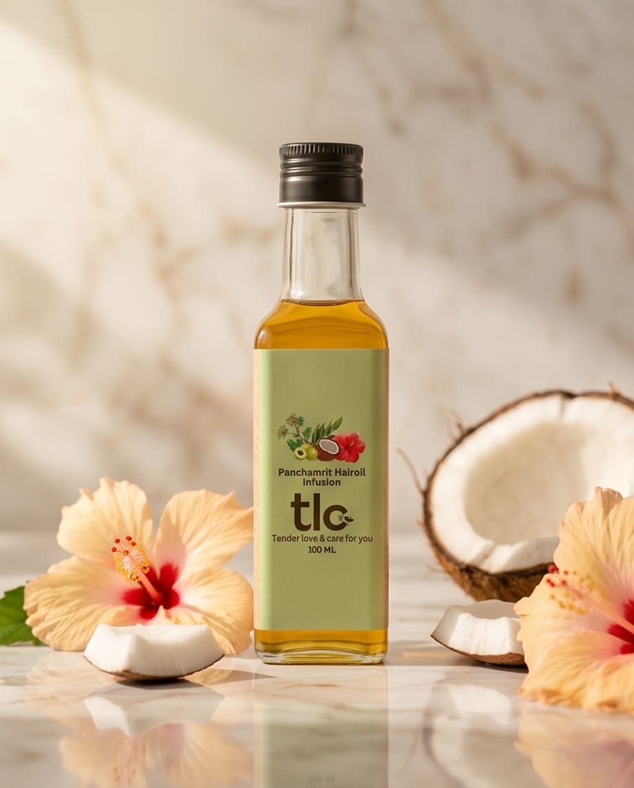 Panchamrit hair oil -  A Sacred Blend for Stronger, Healthier Hair | Tlcforyou