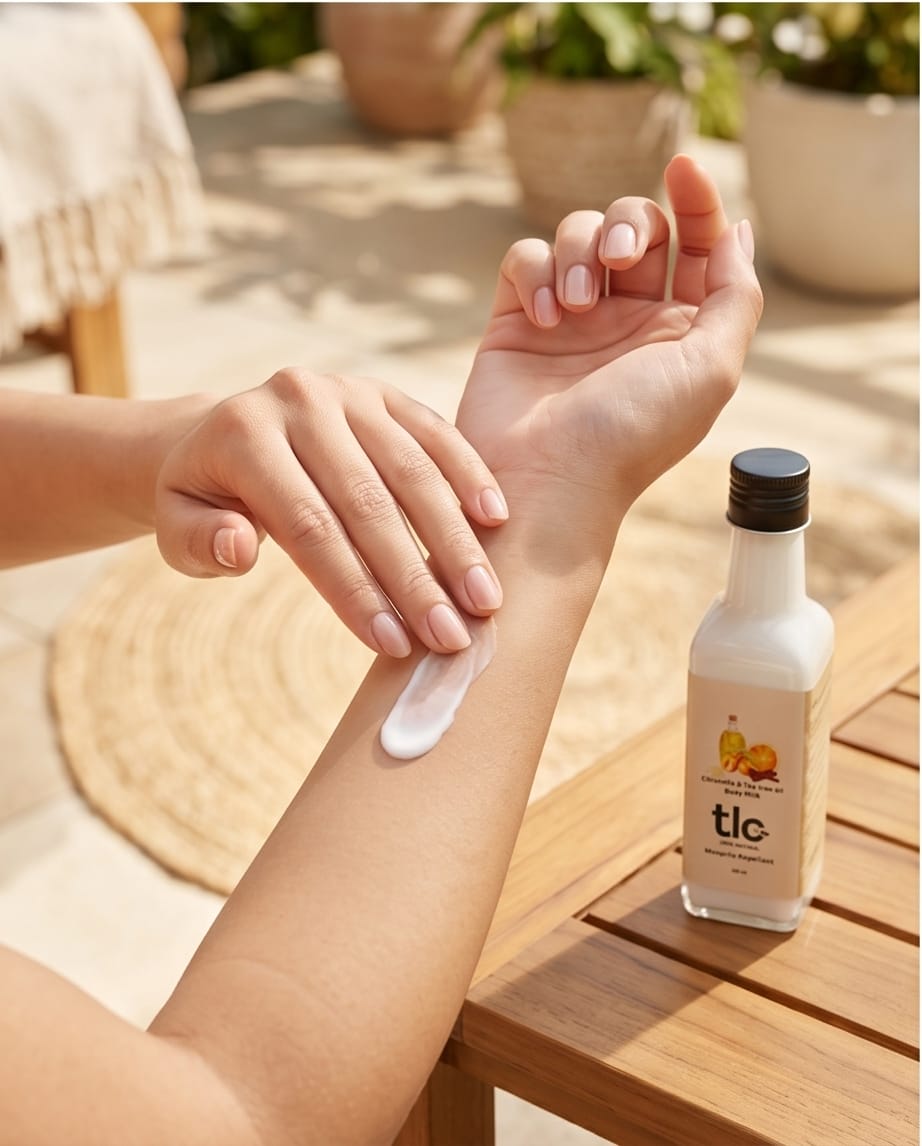 Citronella, Tea Tree & Lemon Body Milk - Hydrating & Natural Mosquito Repellent Lotion | Tlcforyou