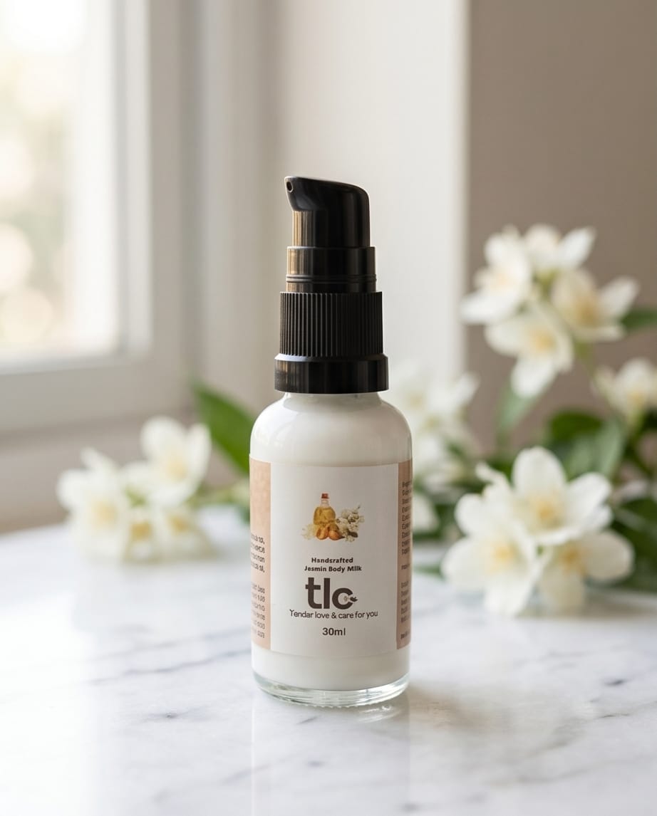 Jasmine Body Milk -  Hydrating & Nourishing Lotion with Sesame, Apricot & Vitamin E | Tlcforyou