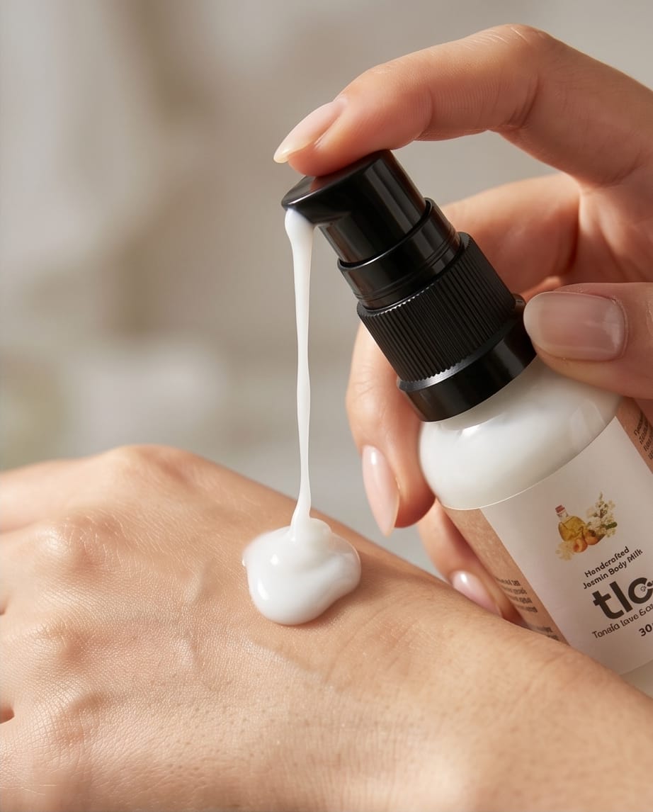 Jasmine Body Milk -  Hydrating & Nourishing Lotion with Sesame, Apricot & Vitamin E | Tlcforyou