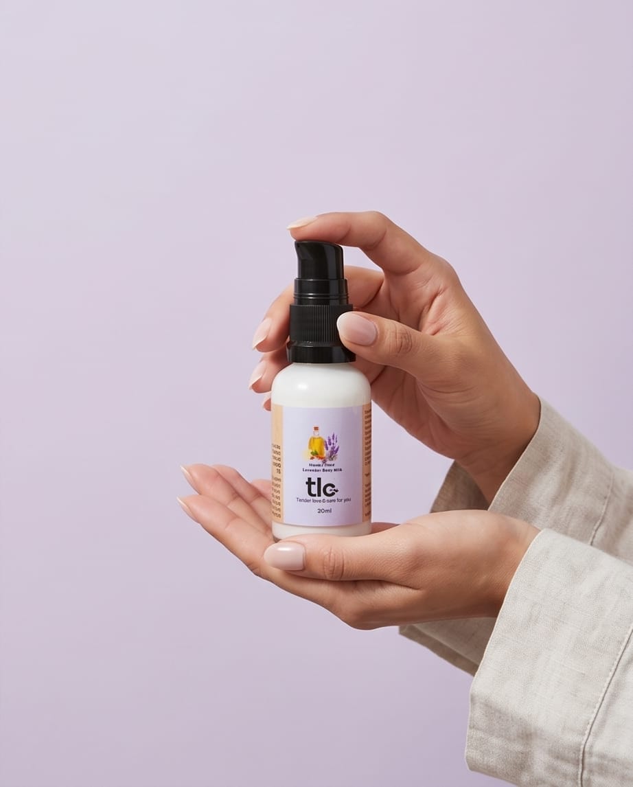 Lavender Body Milk – Deep Nourishing Moisturizer with Almond, Sesame & Tea Tree Oils| Tlcforyou