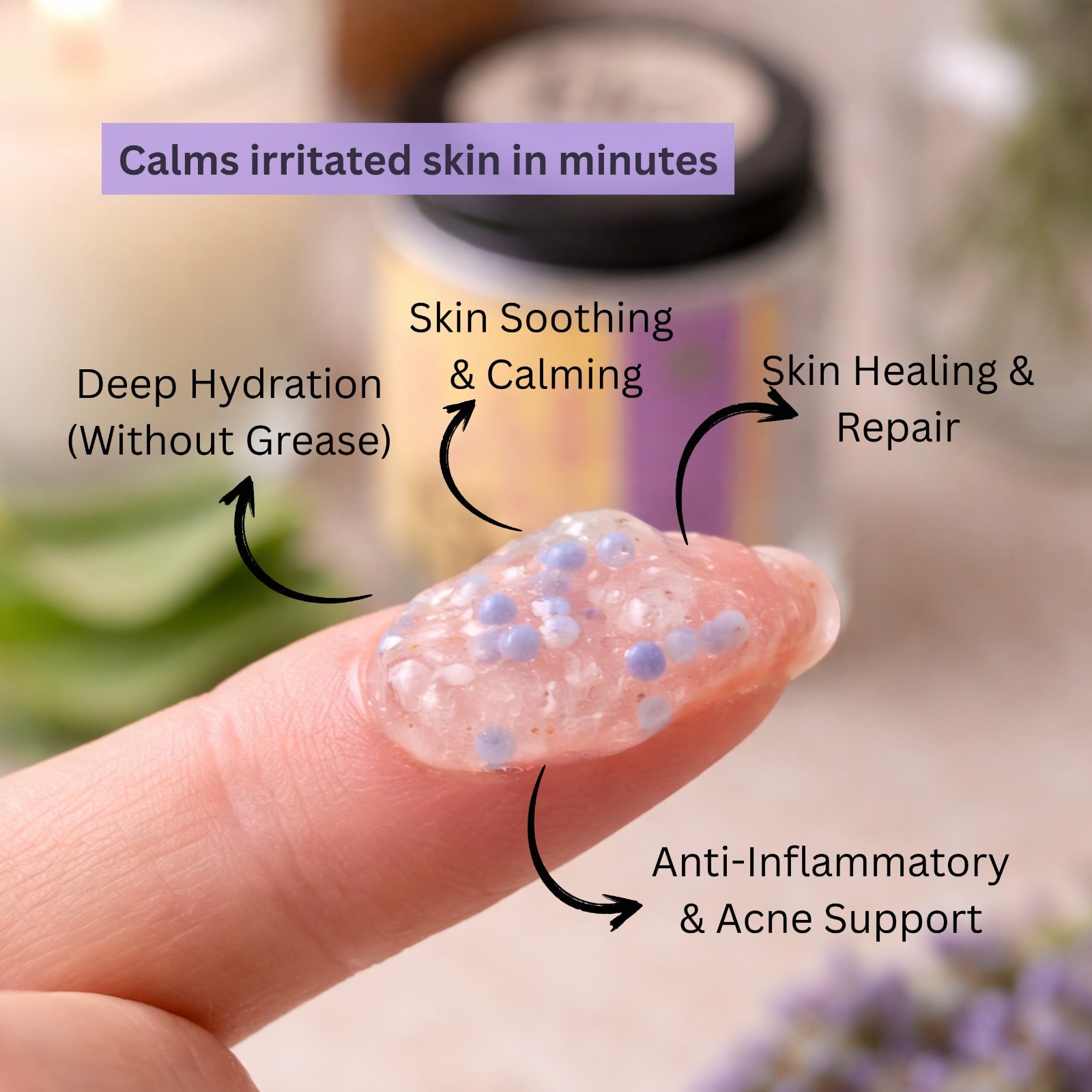Aloe Vera Gel with Lavender Water & Vitamin E | Tlcforyou