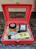 Natural Self-Care Gift Box (Medium) – Herbal Soap, Aloe Vera Gel, Body Milk & Castile Soap Travel Pack | Tlcforyou